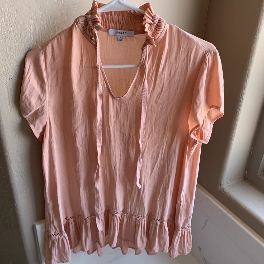 Cute flowing blush pink top
